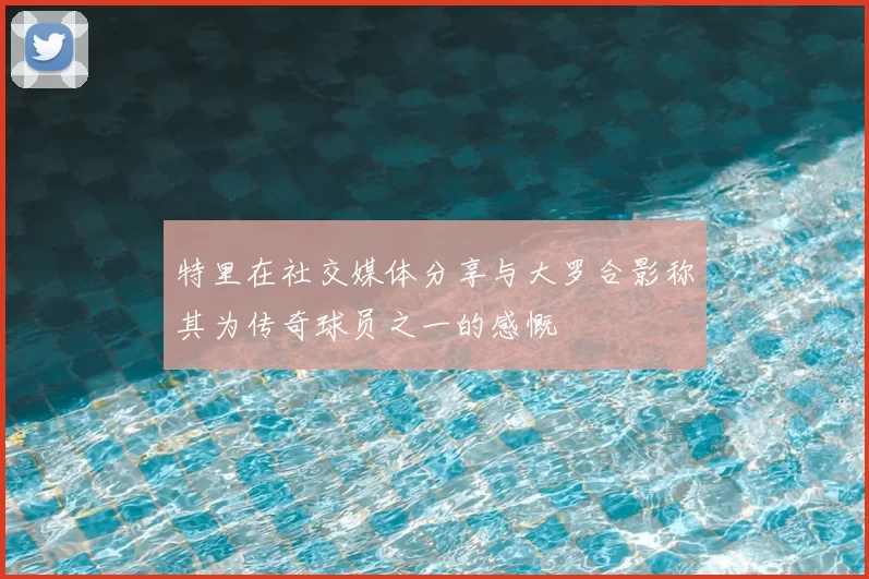 特里在社交媒体分享与大罗合影称其为传奇球员之一的感慨